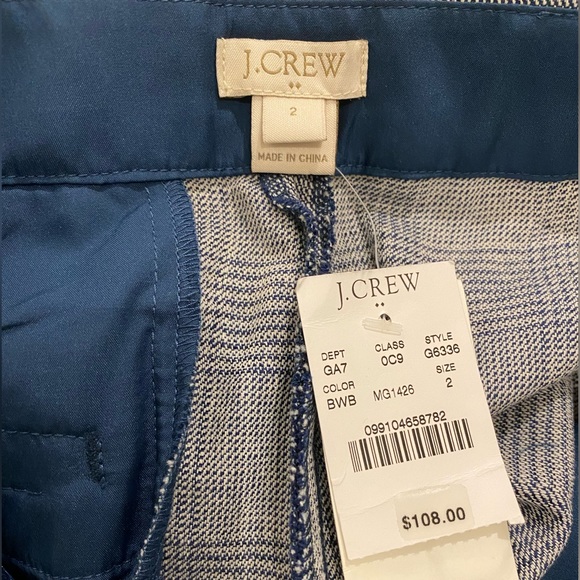 J. Crew Factory Plaid Wide Leg Crop Pant - Picture 3 of 6